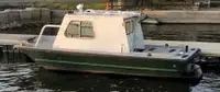 1985 21' x 8' Aluminum Work Boat w/trailer