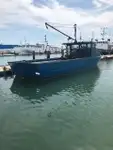 36′ x 10′ Steel Trapnet Commercial Fishing Vessel, Nets and License