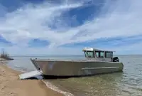 2023 30′ x 10′ Aluminum  Landing Craft Powered by Suzuki  c/w Trailer